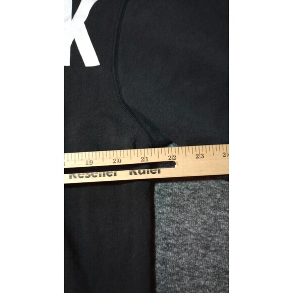 Victoria Secret PINK Pullover Womens Sz Medium 1/4 Zip Black Varsity Love Print* - Picture 12 of 16